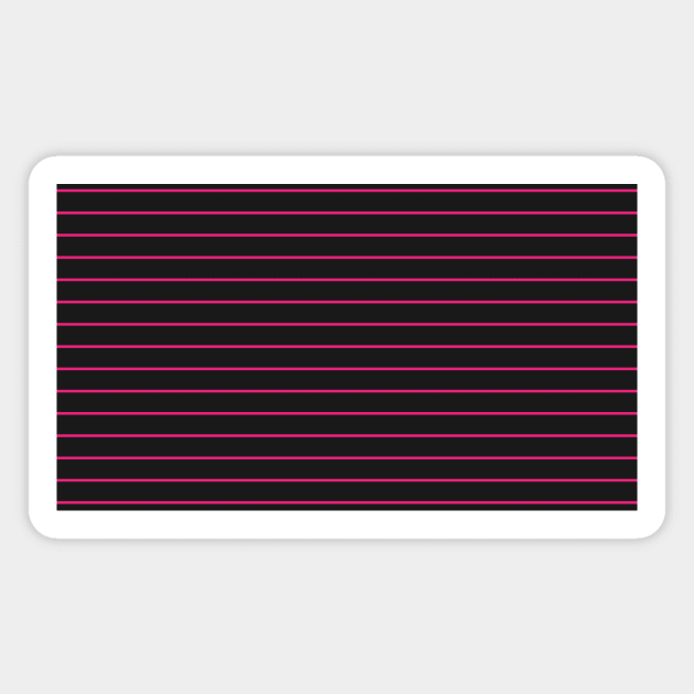 Pretty Simple Pink Stripes Magnet by GDCdesigns